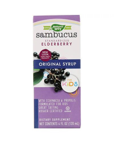Черная Бузина для Детей, Sambucus For Kids, Nature's Way, 120 мл.