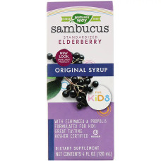 УЦЕНКА Черная Бузина для детей, Sambucus For Kids, Nature's Way, 120 мл. (памятная коробка)
