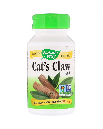 Кошачий коготь, Cat's Claw Bark, Nature's Way, 485 мг, 100 капсул Кошачий коготь, Cat's Claw Bark, Nature's Way, 485 мг, 100 капсул
