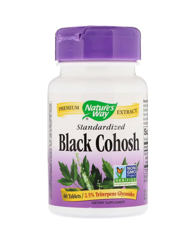 Клопогон Стандартизований, Black Cohosh, Nature's Way, 60 таблеток