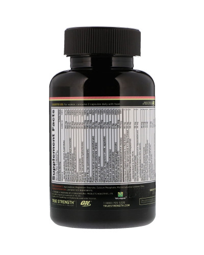 Мультивитамины для Женщин, Opti-Women, Optimum Nutrition, 60 капсул