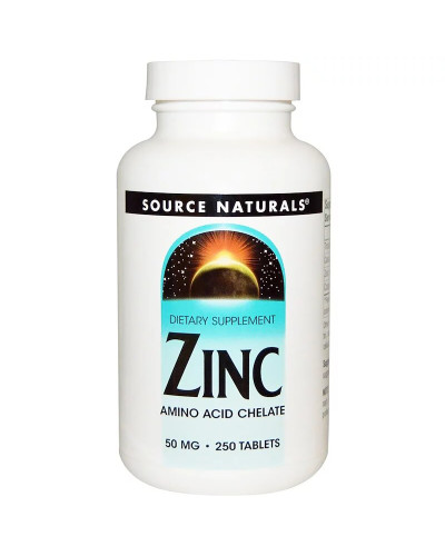 Цинк 50мг, Source Naturals, 250 таблеток Цинк 50мг, Source Naturals, 250 таблеток