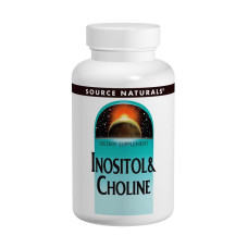 Инозитол (В8) & Холин (В4), 800 мг, Source Naturals, 100 таблеток