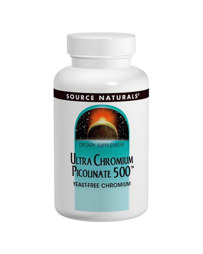 Ультра Хром Піколінат 500 мкг, Ultra Chromium Picolinate, Source Naturals, 60 таблеток