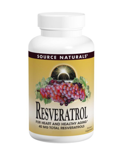 Ресвератрол 40мг, Source Naturals, 60 таблеток