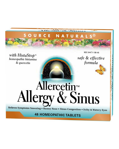 Рослинний Комплекс від Алергії, Allercetin, Source Naturals, 48 таблеток
