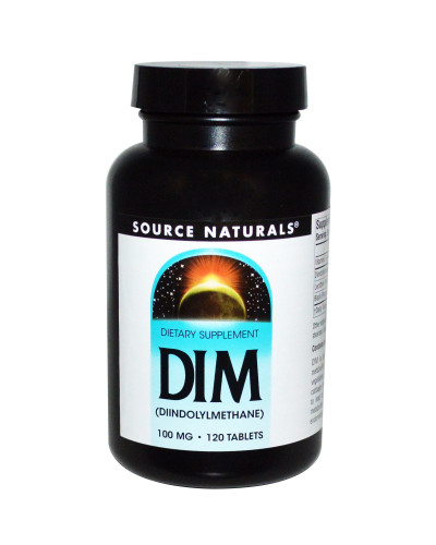 DIM (дииндолилметан) 100мг, Source Naturals, 120 таблеток