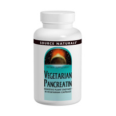 Вегетарианский Панкреатин, 475 мг, Source Naturals, 120 капсул