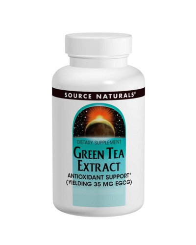 Листья Зеленого Чая 100 мг, Source Naturals, 120 таблеток