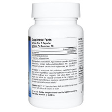 Серрапептаза, Source Naturals, 60 гелевых капсул