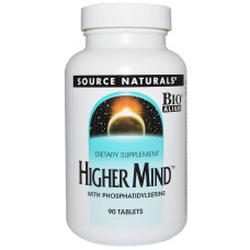 УЦЕНКА Улучшения Работы Мозга, Higher Mind, Source Naturals, 90 таблеток (нехватка этикетки)