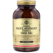 Цитрусовые Биофлавоноиды, 1000 mg,  Citrus Bioflavonoids Complex, Solgar, 100 таблеток