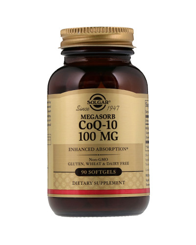 Коэнзим Q-10 (Megasorb CoQ-10), 100 mg, Solgar, 90 гелевых капсул