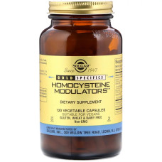 Модулятор Гомоцистеина, Homocysteine Modulators, Solgar, 120 вегетарианских капсул