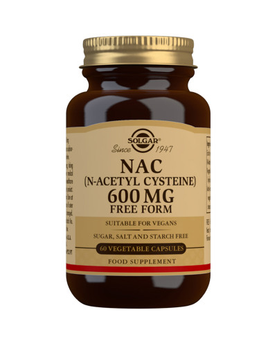 NAC (N-Ацетил-L-Цистеин) , Solgar, 600 мг, 60 вегетарианских капсул