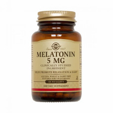 Мелатонин, 5 мг, Melatonin, Solgar, 60 жевательных таблеток