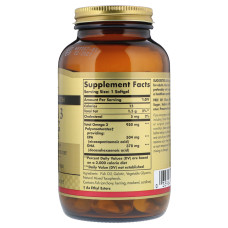 УЦЕНКА Рыбий Жир, Омега 3 (Omega-3 EPA, DHA), 950 мг, Тройная Сила, Solgar, 100 желатиновых капсул (поврежденная этикетка)