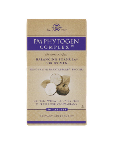 Менопауза Комплекс для Женщин, PM Phytogen Complex, Solgar, 60 таблеток