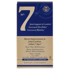 Комплекс Комфорт и Поддержка Суставов, No.7 Joint Support, Solgar, 30 гелевых капсул