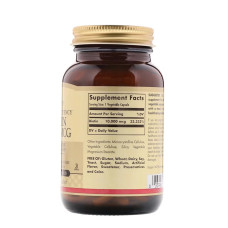 Биотин (В7) 10 000 мкг, Biotin, Solgar, 120 вегетарианских капсул (нет наружной пленки)