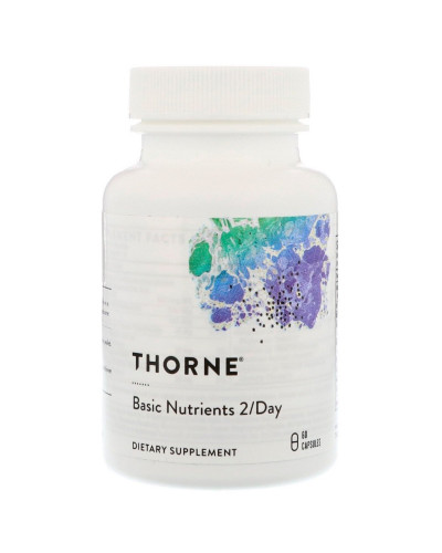 Базові Живильні Речовини, Basic Nutrients 2 / Day, Thorne Research, 60 капсул