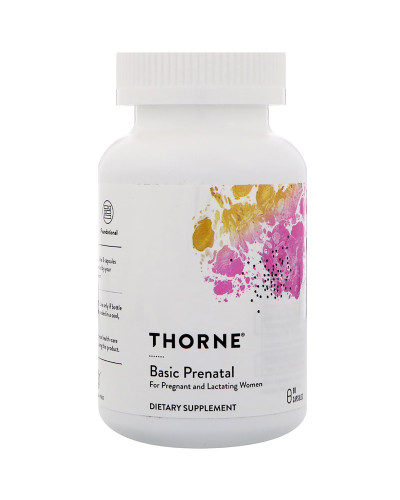 Мультивитамины для беременных и кормящих женщин, Thorne Research, Basic Prenatal, 90 капсул