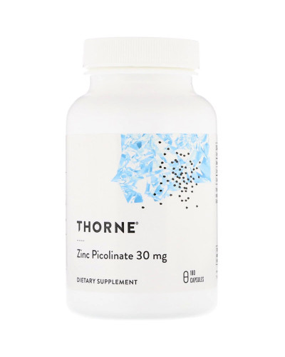 Цинк Пиколинат, Thorne Research, Zinc Picolinate, 30 mg , 180 капсул