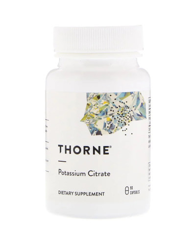 Калий Цитрат, Potassium Citrate, Thorne Research, 90 капсул