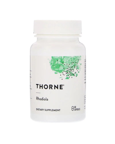 Родиола, Rhodiola, 100 мг, Thorne Research, 60 капсул