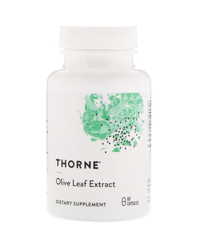 УЦІНКА Екстракт із листя оливкового дерева, Olive Leaf Extract, Thorne, 60 капсул (короткий термін придатності)