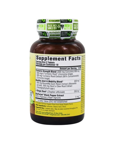 Сила куркумы для суставов, Turmeric Strengt for Joint, MegaFood, 20 таблеток