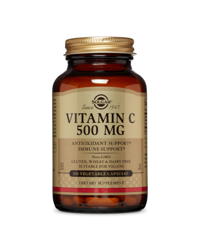 Витамин C, 500 мг, Vitamin C, 500 mg, Solgar, 100 вегетарианских капсул