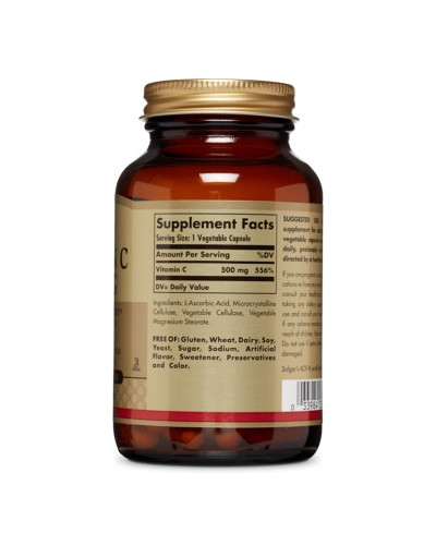 Витамин C, 500 мг, Vitamin C, 500 mg, Solgar, 100 вегетарианских капсул Витамин C, 500 мг, Vitamin C, 500 mg, Solgar, 100 вегетарианских капсул