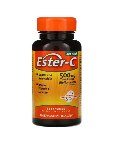 Естер-С з Біфлавоноїдами, Ester-C, American Health, 500 мг, 60 капсул