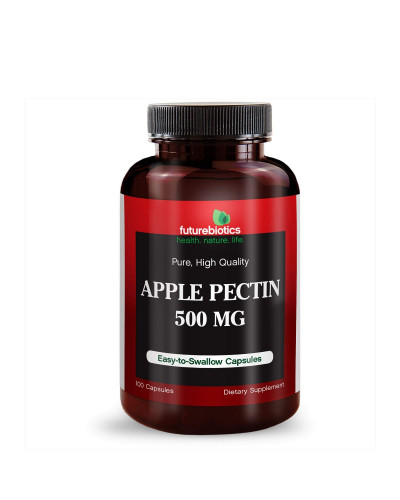 Яблочный пектин 500 мг, Apple Pectin, FutureBiotics, 100 капсул