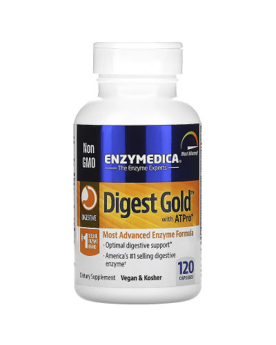 Пищеварительные ферменты, Digest Gold с ATPro, Enzymedica, 120 капсул
