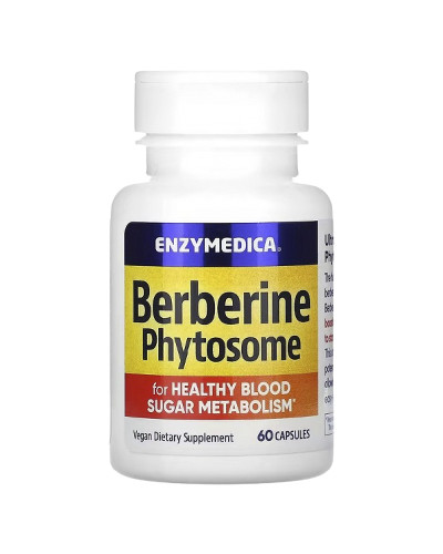 Берберін Фітосоми, Berberine Phytosome, Enzymedica, 60 капсул