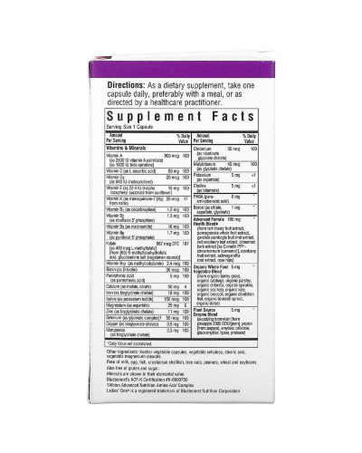 Комплекс Витаминов Для Женщин, Ladies' ONE, Whole Food-Based Multiple, Bluebonnet Nutrition, 60 вегетарианских капсул Комплекс Витаминов Для Женщин, Ladies' ONE, Whole Food-Based Multiple, Bluebonnet Nutrition, 60 вегетарианских капсул