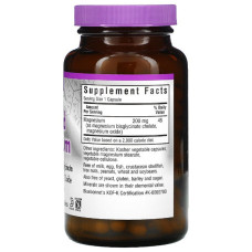 Хелатный Буферный Магний 200мг, Albion, Bluebonnet Nutrition, 120 вегетарианских капсул