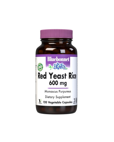 Красный Дрожжевой Рис 600мг, Bluebonnet Nutrition, 120 вегетарианских капсул