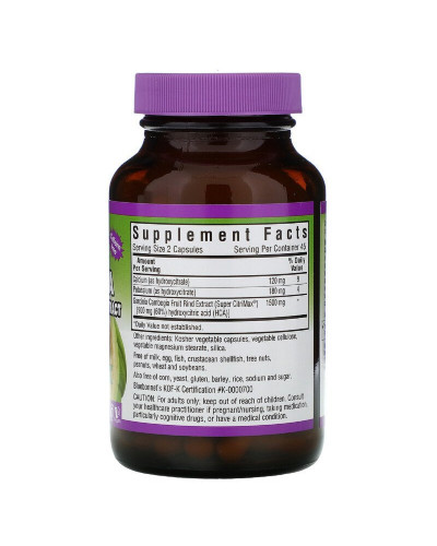 Экстракт Фрукта Гарциния Камбоджийская, Super Fruit, Bluebonnet Nutrition, 90 вегетарианских капсул