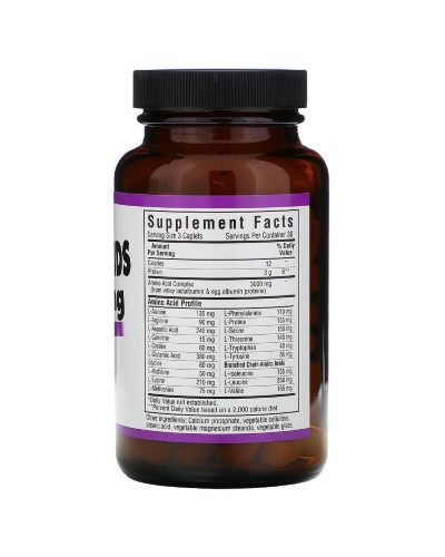 Комплекс Аминокислот 1000 мг, Amino Acid, Bluebonnet Nutrition, 90 капсул