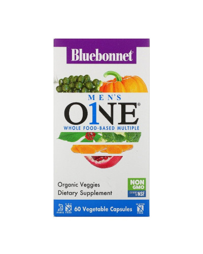 Мужские Мультивитамины, Men's One, Bluebonnet Nutrition, 60 вегетарианских капсул