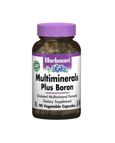 Мультимінерали + Бор з Залiзом, Bluebonnet Nutrition, 90 вегетаріанських капсул