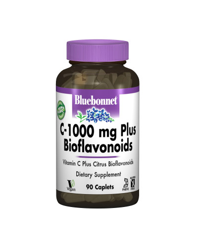С-1000 + Бiофлавоноїди, Bluebonnet Nutrition, 90 капсул