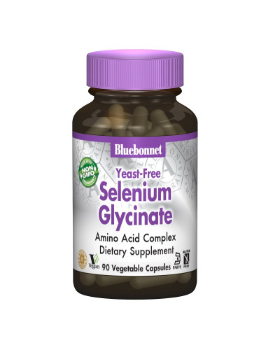 Селен Глицинат, Albion, Bluebonnet Nutrition, 90 вегетарианских капсул