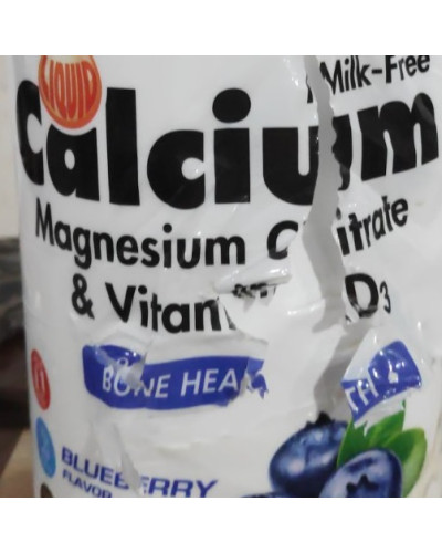 УЦІНКА Рідкий Кальцій Цитрат Магнію + Вітамін D3, Смак Чорниці, Bluebonnet Nutrition, 16 рiдких унцiй (472 мл) (пошкоджена етикетка)