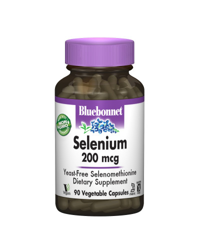 Селен 200мкг, Bluebonnet Nutrition, 90 вегетарианских капсул