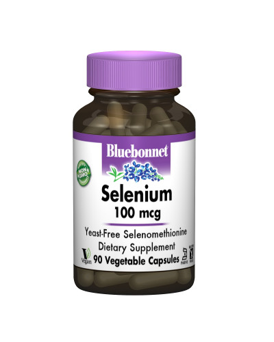 Селен 100мкг, Bluebonnet Nutrition, 90 вегетарианских капсул