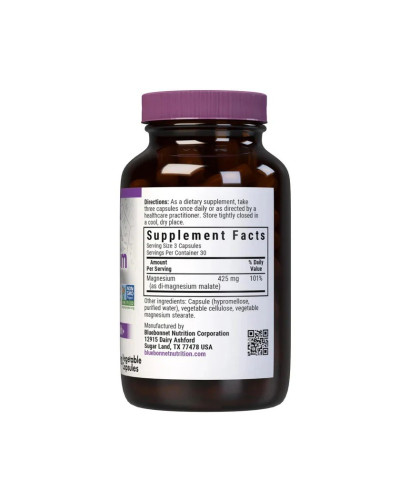 Магний малат, Magnesium Malate, Bluebonnet Nutrition, 90 вегетарианских капсул. Магний малат, Magnesium Malate, Bluebonnet Nutrition, 90 вегетарианских капсул.